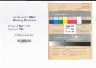 Entnazifizierung Heinrich Flohe , geb. 08.12.1902 (Bahnschaffner)