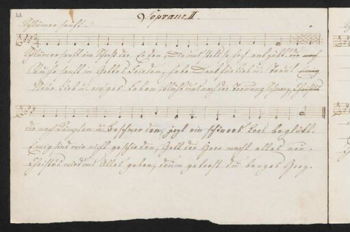 Schlummre sanft; As-Dur, Soprano II