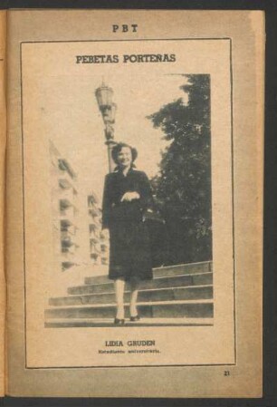 Lidia Gruden, estudiante universitaria - [Fotografía] : Pebetas porteñas