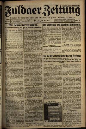 Ausgabe vom Dienstag, den 24. Mai 1932.