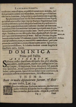 Dominica Prima post Pascha.