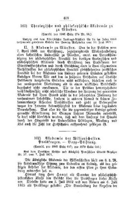 Theologische und philosophische Akademie zu Münster : [II. Akademien und Universitäten]