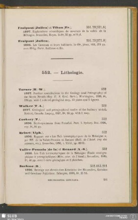 552. – Lithologie