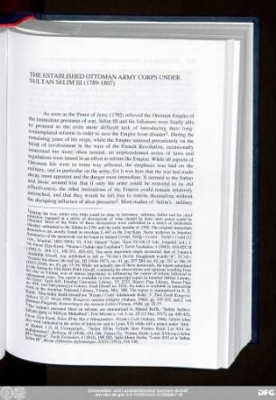 The Established Ottoman Army Corps Under Sultam Selım III (1789-1807)