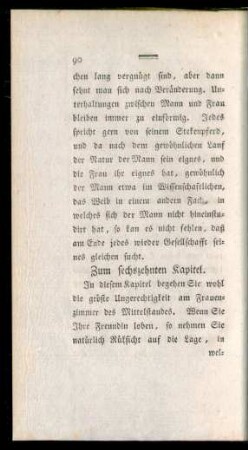 Zum sechszehnten Kapitel