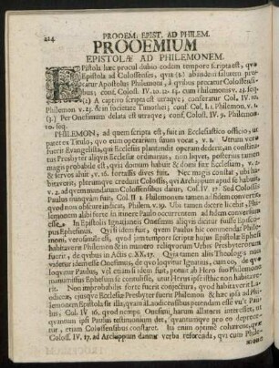 Epistolae Ad Philemonem.