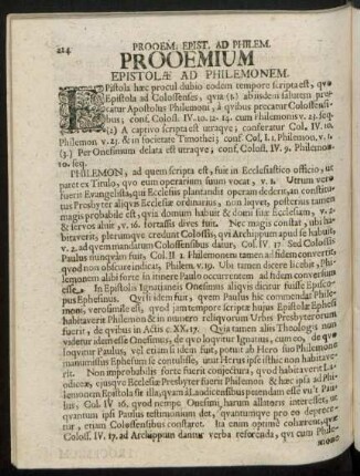 Epistolae Ad Philemonem.