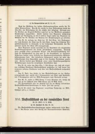 c) In Armeereserve