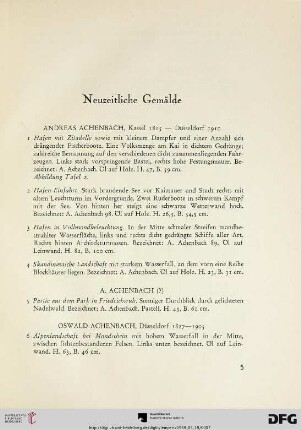Neuzeitliche Gemälde (Nr. 1-202)