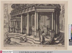[Petrus und Johannes heilen den Krüppel vor dem Tempel]
