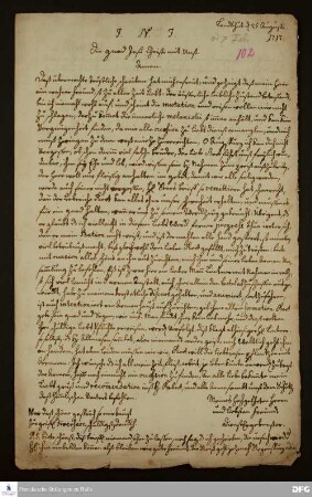 Brief von [Unbekannt] an [Unbekannt].