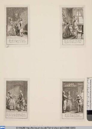 Unten rechts: Heiraths Antrag des Geitzigen