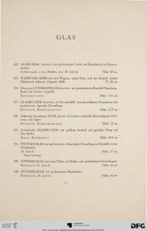 Glas (Nr. 432-469)