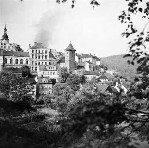 Elbogen (Loket/Tschechische Republik). Blick zur Stadt