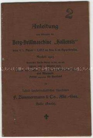 Bedienungsanleitung für Berg-Drillmaschinen