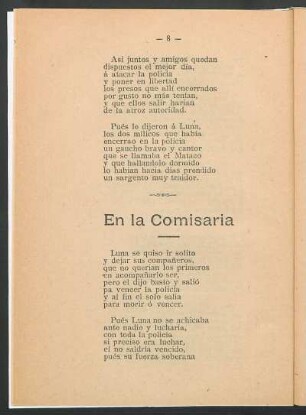 En la comisaría