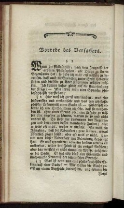 Vorrede des Verfassers.