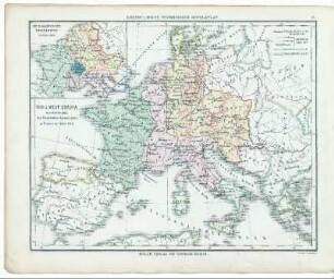 14. Süd- u. West-Europa nach der Theilung des fränkischen Kaiserreiches zu Verdun im Jahre 843