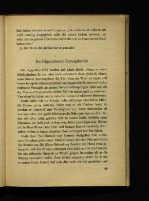 Ein folgenschwerer Zeitungsbericht