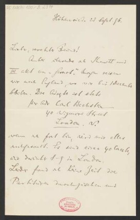Brief an Karl Klindworth : 23.09.1896