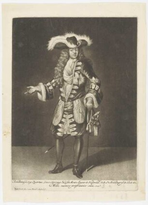 Bildnis des Johann Georg Quartus Dux Saxoniae