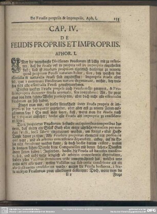 Cap. IV. De Feudis Propriis Et Impropriis