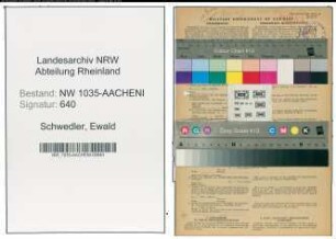 Entnazifizierung Ewald Schwedler , geb. 05.04.1893 (Schmied)