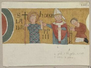 Mosaiken an dem Portikus von San Lorenzo fuori le Mura in Rom