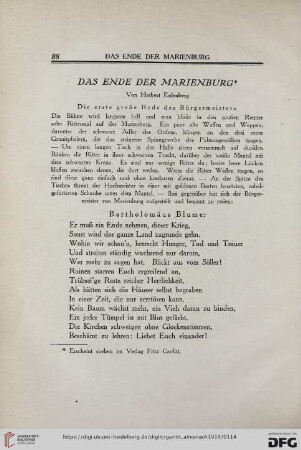 Das Ende der Marienburg
