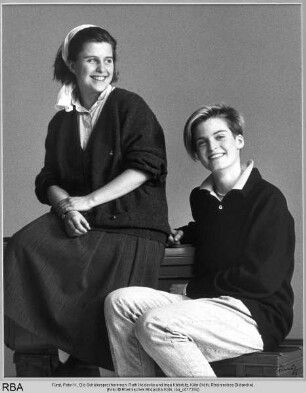 Die Schülersprecherinnen: Ruth Heidecke und Inga Käferbitz