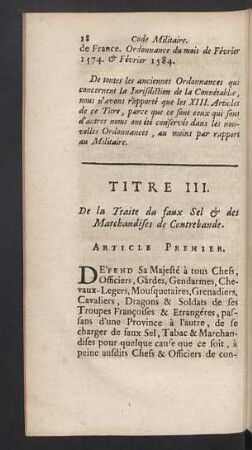 Titre III.