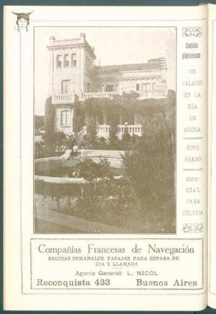 Galicia pintoresca : Un palacio en la ría de Arosa