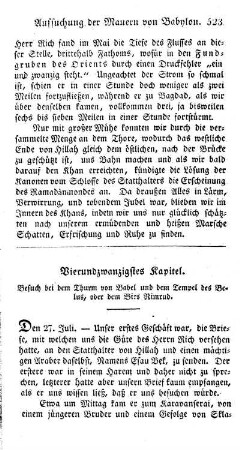 24. Besuch bei dem Thurm von Babel und dem Tempel des Belus oder Birs Nimrud.