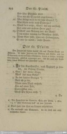 Der 61. Psalm