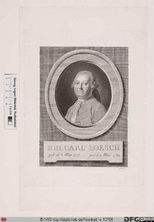 Bildnis Johann Carl Loesch