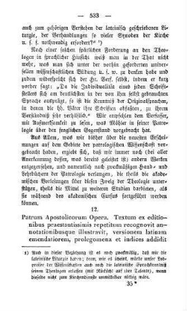 533-541 "Patrum Apostolicorum Opera" von Hefele