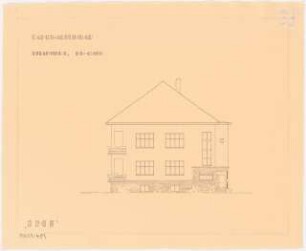 Umbau eines Landhauses Monatskonkurrenz Februar 1933: Aufriss Ostansicht 1:100