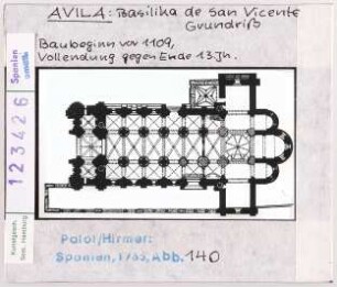Avila: San Vicente Grundriss