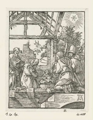 Geburt Christi, aus: "Figurae Passionis Domini nostri Iesu Christi", Brüssel 1587