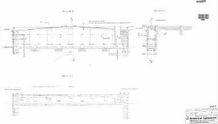 Stuttgart Hbf: Empfangsgebäude Hauptschalterhalle Überdachung der Stirnwand Schnitte