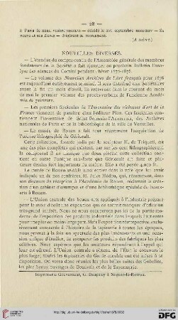 Nouvelles diverses