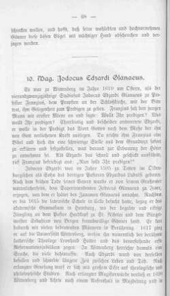 10. Mag. Jodocus Edzardi Glanaeus.