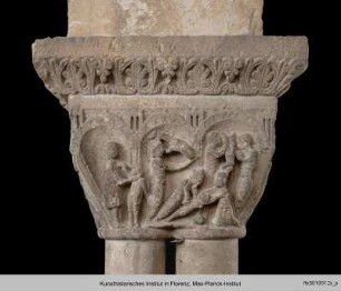 Kapitell mit Heiligen Drei Königen vor Herodes und Kindermord - N03FL03