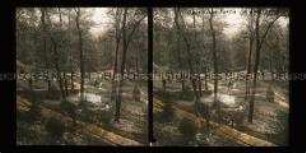 Gartenarbeit im Kurpark, Baden