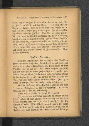 Pocken (Blattern).