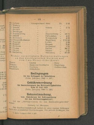 Bedingungen für das Schleppen der Selbstfahrer (Siehe Jahrgang 1942 S. 167.)