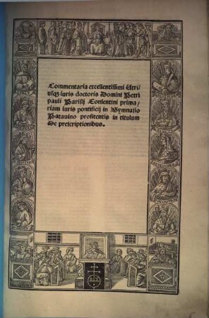 Commentaria in titulum de praescriptionibus