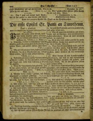 Die erste Epistel St. Pauli an Timotheum. - Die andere Epistel St. Pauli an Timotheum.