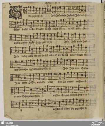 I. Sey gegrüsset Jesu