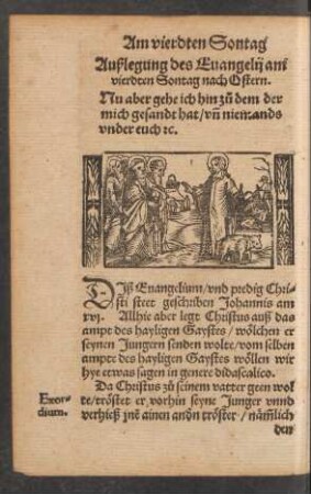 Außlegung des Evangelii am vierdten Sontag nach Ostern.